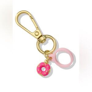 Tarte x Dunkin’ Juicy Loop Hot Pink Donut Charm Keychain Accessory